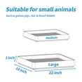 thumbnail image 2 of Bandeja de entrenamiento de conejillos de indias PODOO Rabbit, 56 x 46 x 7 cm, 2 of 6