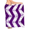 thumbnail image 3 of HAPPY BAY Women's Beachwear Summer Bikini Wraps Sarong Swim Cover up Wrap Skirt Bathing suit Swimwear Swimsuit Beach Coverups for Women One Size Purple, Chevron, 3 of 4