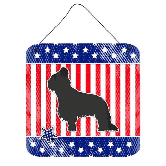 USA Patriotic Briard Wall or Door Hanging Prints
