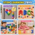 thumbnail image 3 of UUSUOO 72PCS Magnetic Blocks, 0.9 Inch Magnetic Building Blocks for Kids Ages 4-8,Magnetic Cubes for Kids,STEM Educational Sensory Toys,Christmas Birthday Gifts for Boys Girls Ages 3-8, 3 of 7