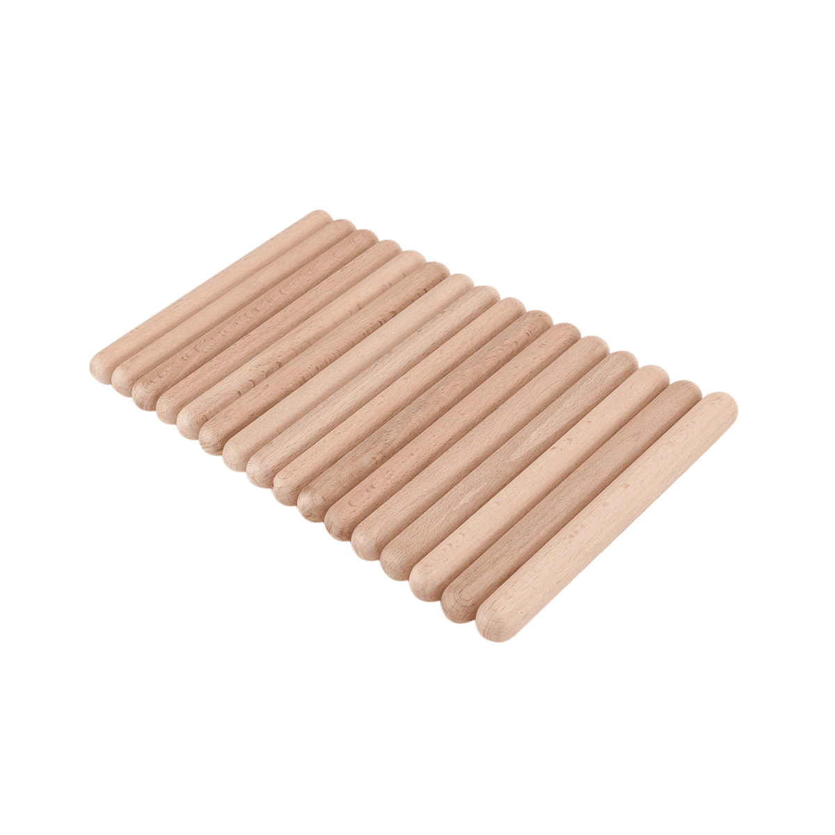 64 Pairs Classical Wood Claves Musical Percussion Instrument Natural Hardwood Rhythm Sticks Percussion Rhythm Sticks