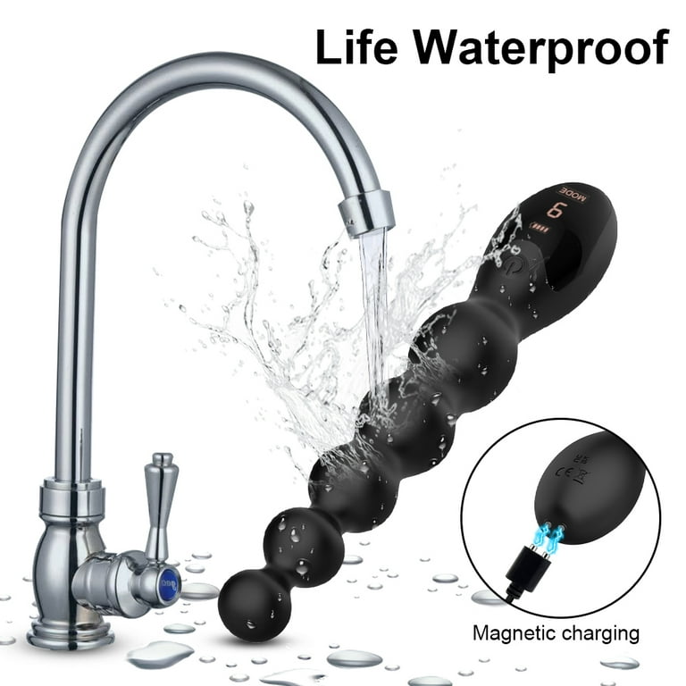 Xbonp Anal Beads Toy,Vibrating Beads Butt Plug with 9 Vibration Modes Anal  for Men, Women (Black - Walmart.com