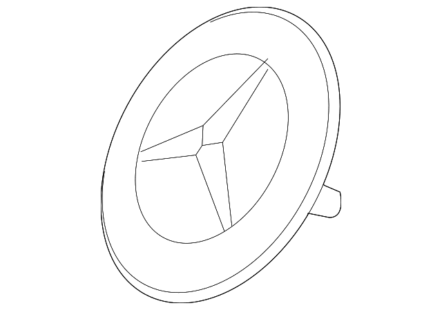 Genuine OE Mercedes-Benz Grille Emblem - 221-817-00-16