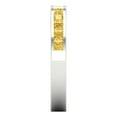 thumbnail image 4 of 0.84 ct Brilliant Princess Cut Simulated Yellow Diamond 14k White Gold Band SZ 10.75, 4 of 6