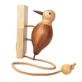 thumbnail image 2 of Wooden Self Adhesive Door Knocker | Woodpecker Shaped Doorbell With Pull Rope | Decorative Room Door Accessory for Home Entryway | Easy Peel and Stick Installation | Rustic Wooden Décor, 2 of 5