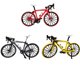 thumbnail image 3 of Ounissouiy Decoración de bicicleta, decoración de simulación sólida, Mini adorno especial de Metal plástico para sala de estar, regalos Kits de construcción modelo Rojo, 3 of 6
