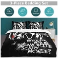 thumbnail image 6 of Movie Ghost-face Scream Thickened Bed 3 Pieces Set With Pillow Shams for All Seasons 86"x70", 6 of 7