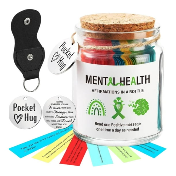 Frasco de Afirmaciones Positivas Mensajes Inspiradores Diarios Regalos Portátiles Prácticos Salud mental