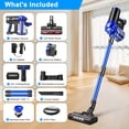 thumbnail image 2 of iwoly Cordless Vacuum Cleaner with 28KPa Powerful Suction, Brushless Motor, HEPA Filter, 3 Modes, Detachable Battery, 2-in-1 Stick & Handheld Vacuum, 2 of 7