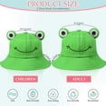 thumbnail image 3 of Yirtree Cute Frog Bucket Hats Fisherman Cap Summer Beach Sun Protection Cap for Adults, 3 of 8
