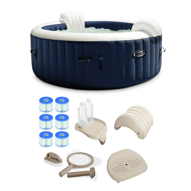intex hot tub in winter