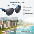 thumbnail image 3 of TINHAO Polarized Sunglasses Over Glasses for Women Men, Fit Over Glasses Sunglasses with Square Oversized UV Protection, 3 of 7