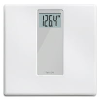 Taylor Digital 400 lb Capacity White/Gray Bathroom Scale