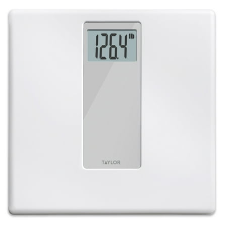 Taylor Digital 400 lb Capacity White/Gray Bathroom Scale