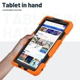 thumbnail image 3 of FJLBDE Case for Lenovo Tab One 8.7 inch/K9 TB305FU 2025, Rugged Shockproof Tablet Cases Cover with Kickstand Shoulder Strap, Orange, 3 of 7