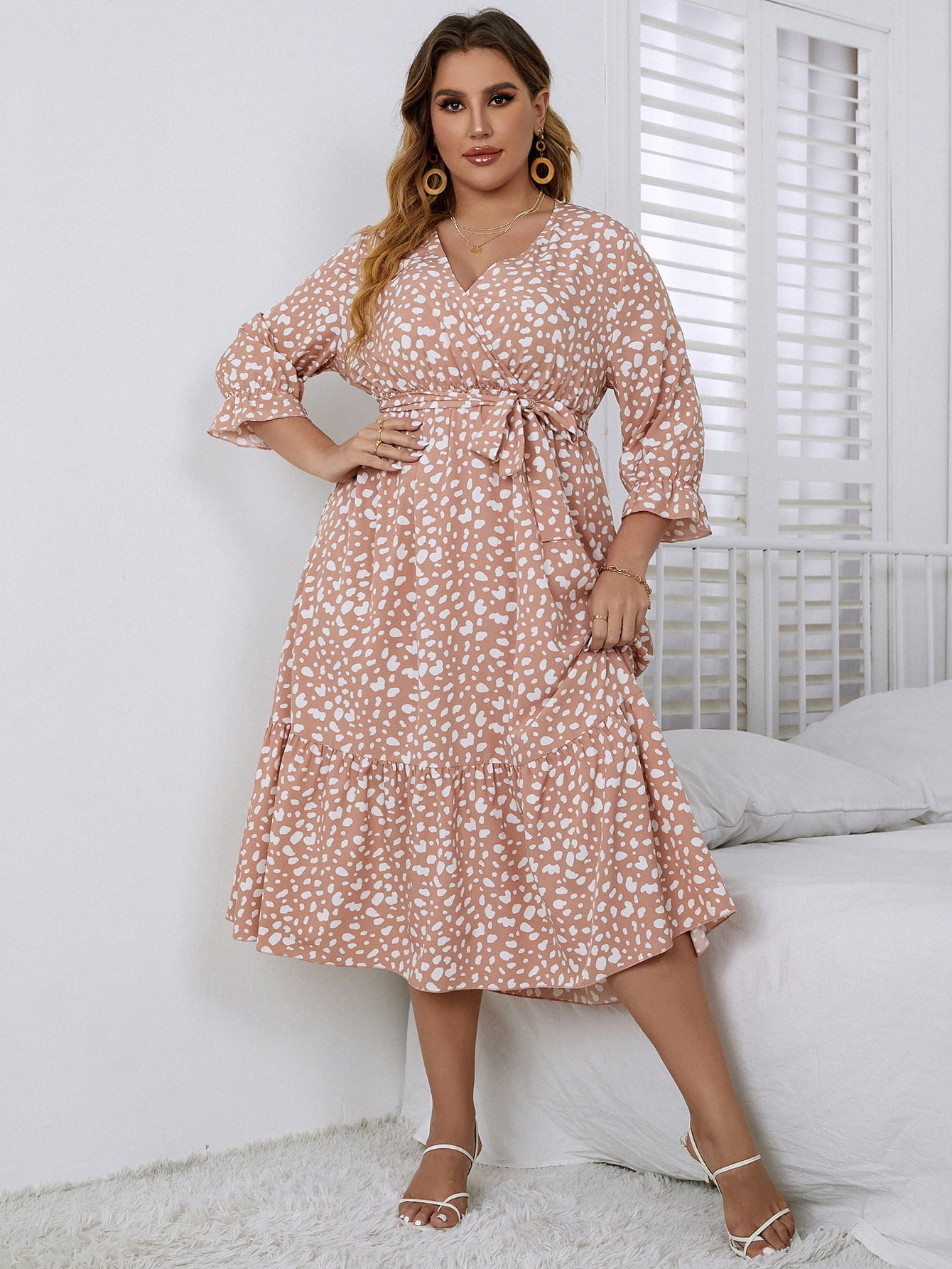Elegant Dusty Pink Women's Plus 