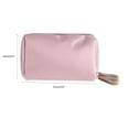 thumbnail image 2 of Nkmbld Large Capacity Cosmetic Bags for Women Travel Makeup Pouch Travel Carrying Mini Travel Cosmetics Storage Bag Holds Toiletries/Skin Care/Hair Supplies/Brush, Pink, 2 of 8