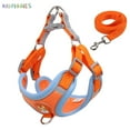 thumbnail image 3 of BadPiggies No Pull Puppy Harness - Small Dog Harness and Leash Set, Adjustable & Comfortable Padded Reflective Vest for Puppies and Small Breeds Dogs Cats Walking (XL, Orange), 3 of 8