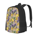 thumbnail image 1 of Easygdp Lavender Flowers Mochila de Gran Capacidad Minimalista Ideal para Escuela, Viajes y Uso Diario, 1 of 6