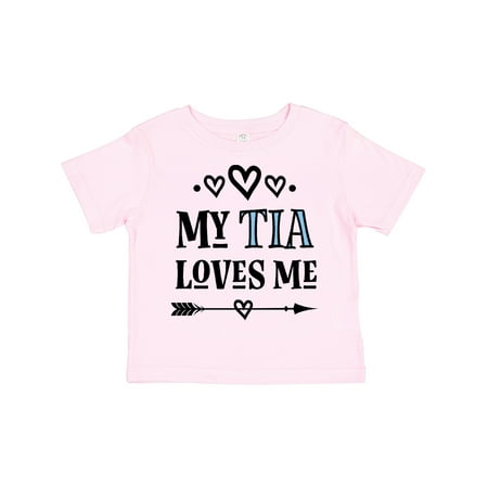

Inktastic My Tia Loves Me Childs Gift Toddler Toddler Girl T-Shirt