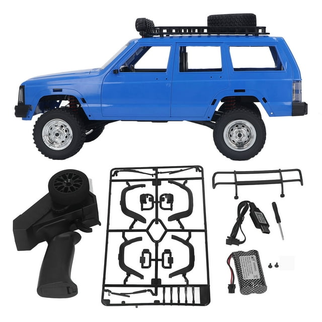 1/12 2.4G Escala completa 4WD Camión Coche de escalada RC Juguete Vehículo todoterreno Coche de carreras Juguetes para niños Azul YUNYI BRAND Deportes