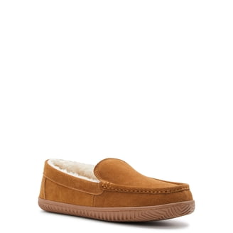 Haggar Men\'s Microsuede Fleece-Lined Venetian Slippers Tan 11-12 XL 125 Haggar Men main image 4