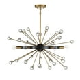thumbnail image 2 of Ariel 6-Light Chandelier in Como Black with Gold Accents, 2 of 5