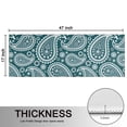 thumbnail image 5 of Kitchen Rugs Sets Of 2,Teal Paisley Pattern Anti Fatigue Kitchen Mat Rugs Non Slip Washable,Decorative Kitchen Floor Mats for Kitchen,Sink,Laundry,17"X47", 5 of 5
