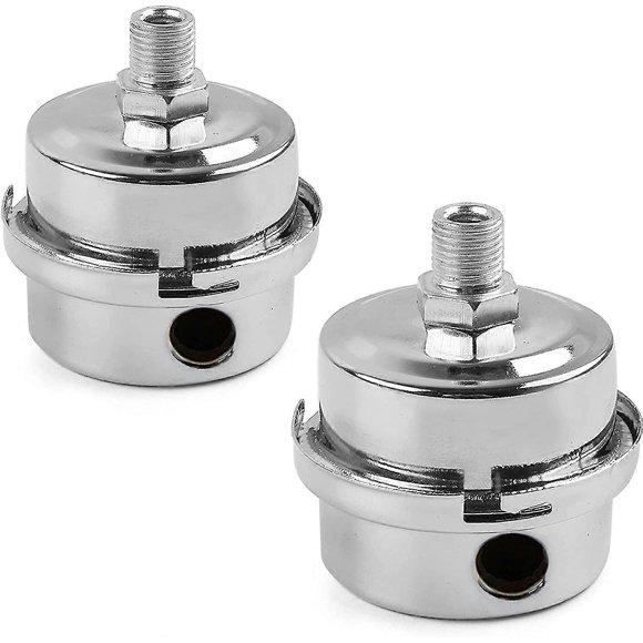 2 Pcs Filtre Compresseur d'Air Silencieux, Filtre à Air en Métal, Filtre d'Admission Silencieux pour Utiliser dans l'Entrée Compresseur d'Air et Bloquer la Poussière Réduire le Bruit - 16mm Baobao
