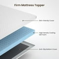 thumbnail image 3 of BedStory 3 Inch Full Size Gel-Infused Memory Foam Mattress Topper: Luxuriously Cool, Supportively Firm, Effortlessly Cleanable — Assured Safety with CertiPUR-US & OEKO-TEX Certifications, White, 3 of 5