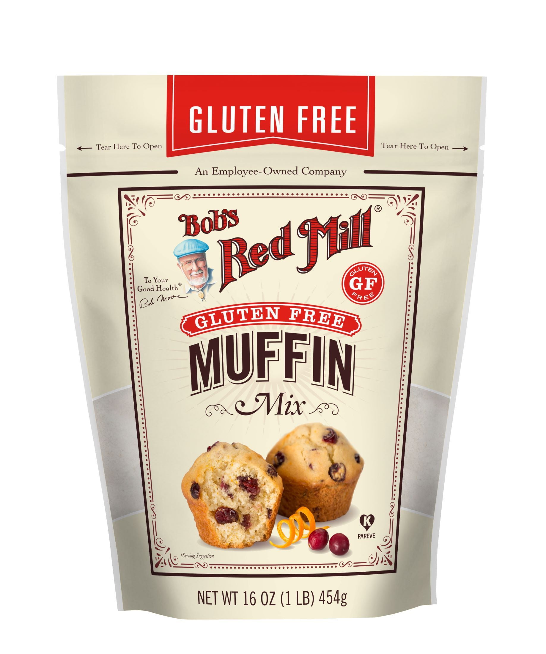 Bobu0027s Red Mill Muffin Mix, Gluten Free, 16 oz