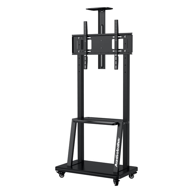 Soporte Para TV Con Ruedas De 32 A 75 Pulgadas Audiobahn AFT3275R Negro Nuevo