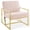 Pink, variant on Maklaine Channel Tufted Performance Velvet Armchair in Charcoal