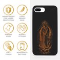 thumbnail image 4 of Case Yard Wooden Case for iPhone-8-Plus Soft TPU Silicone cover Slim Fit Shockproof Wood Protective Phone Cover for Girls Boys Men and Women Supports Wireless Charging Virgin Mary Design, 4 of 7