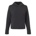 thumbnail image 4 of North End NE729W Women's Spirit Textured Hooded Pullover-Black Heather-S, 4 of 6