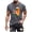 Grey, variant on Mens T Shirts Fashion St. Patrick Theme Printed Comfort Compression Shirt Men,Black,L