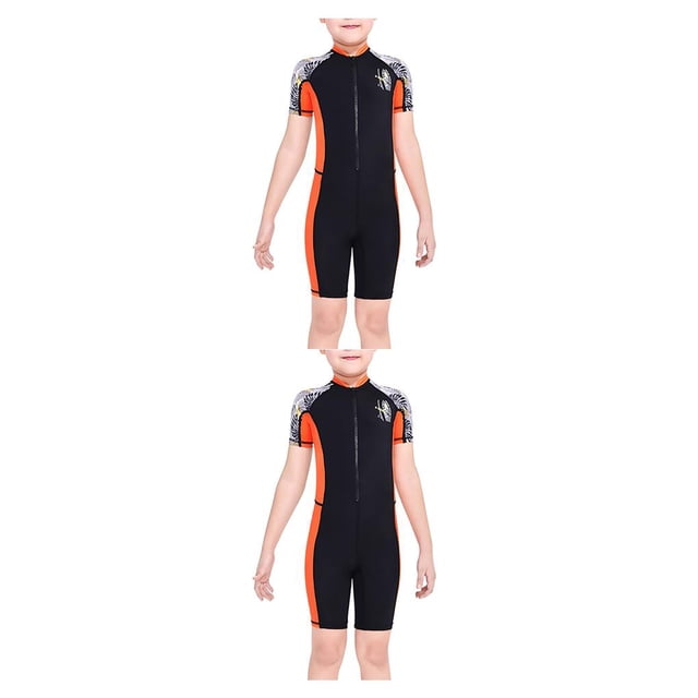 Greeniant Trajes de neopreno para niños, traje de buceo de secado rápido, mono con cremallera en la espalda, pieles de buceo deportivas Type6 NO6