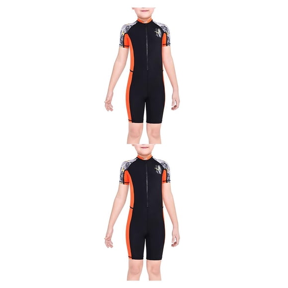 Greeniant Trajes de neopreno para niños, traje de buceo de secado rápido, mono con cremallera en la espalda, pieles de buceo deportivas Type6 NO6