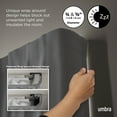 thumbnail image 3 of Umbra Twilight Expandable Double Curtain Rod 30-84", 3 of 11