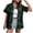 Green, variant on Women's Summer Hawaiian Shirts Floral Short Sleeve Button Down Shirts Hawaii Tropical Beach Tops(White,XXL)