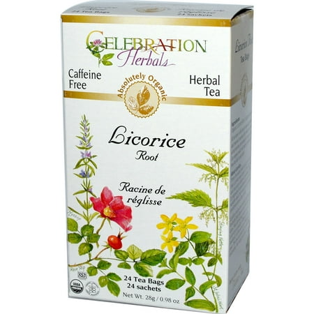 Celebration Herbals Thé Réglisse Bio caféine Sacs de thé gratuit 24