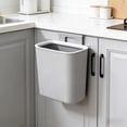thumbnail image 4 of Yhmxh Hanging Kitchen Trash Can with Hook, Counter Top or Under Sink Waste Bin, Space-Saving Plastic Compost Bin, Wall Mounted Waste Basket Bin Garbage Can for Kitchen Cabinet, Countertop, Bathroom, 4 of 6