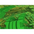 thumbnail image 1 of Ahgly Company Indoor Rectangle Patterned Lime Green Area Rugs, 7' x 10', 1 of 6