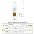 thumbnail image 4 of High Tech Pet Power Pet Patio Panel for Sliding Glass Door Installations, Double Pane, Low E, Med Extra Tall (96" x 14"), 4 of 7