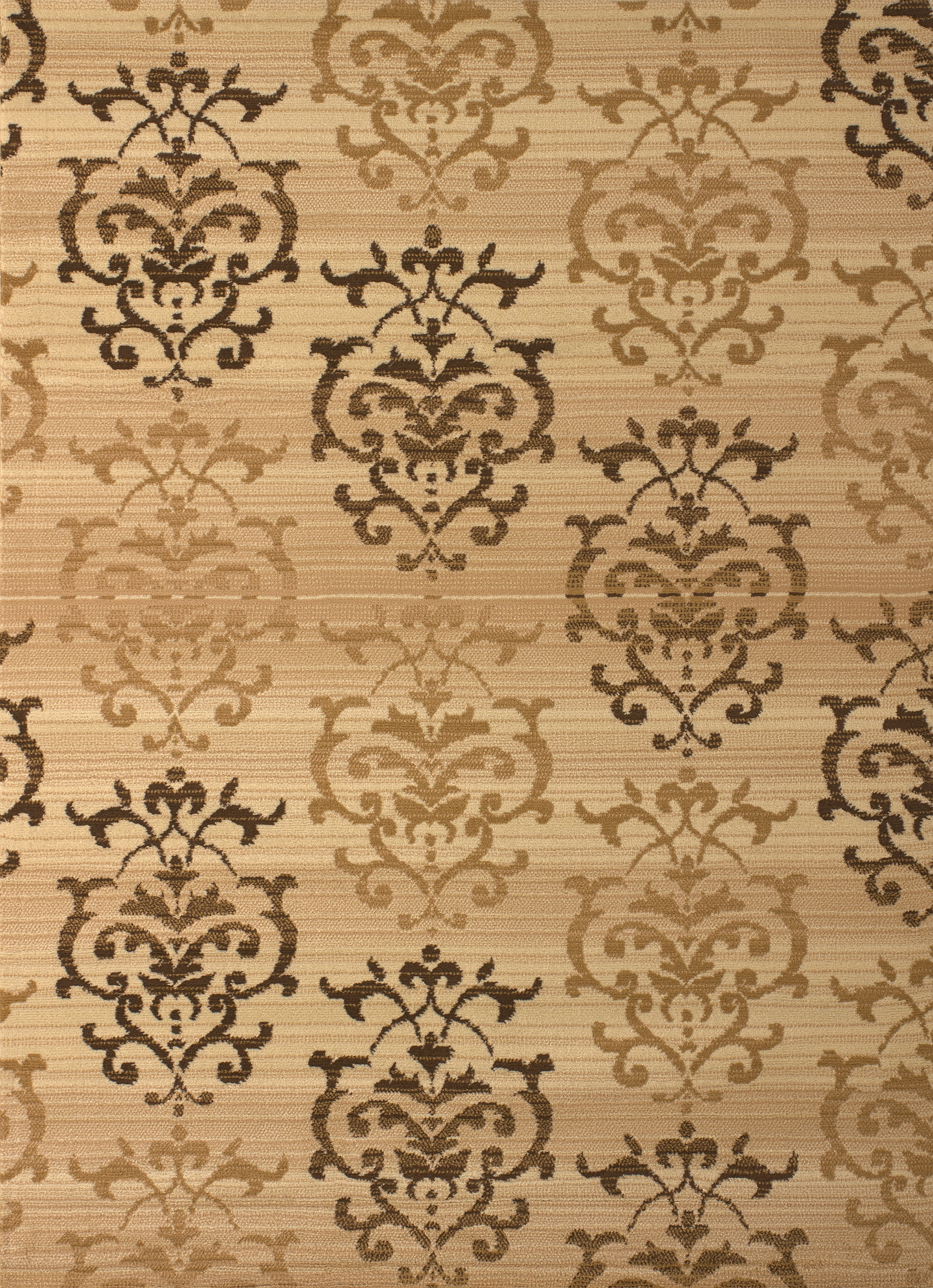 United Weavers Plaza Georgina Runner Rug, Medallion Pattern, Ivory, 2'3 X 7'2"