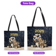 thumbnail image 5 of Happy New Year Yorkshire Terrier Welcome 2025 Balloon Firework Party All Over Print 3D Canvas Tote Bag Yorkie Dog Lover Gifts Reusable Handbag - 01014, 5 of 5