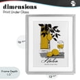 thumbnail image 4 of Stupell Industries Travel Italia Lemons Gray Framed Print Under Glass, design by Annabelle Hall, 4 of 10