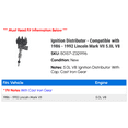 thumbnail image 2 of Ignition Distributor - Compatible with 1986 - 1992 Lincoln Mark VII 5.0L V8 1987 1988 1989 1990 1991, 2 of 3