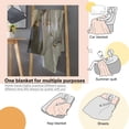 thumbnail image 6 of Grey Marble Flannel Fleece Blanket, Abstract Gold Foil Cracked Lines Ultra-Soft Microfiber Throw Blanket for Sofa, Couch & Bed Bedroom Decor 60x80in, 6 of 6
