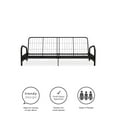 DHP Vermont Metal Futon Frame, Black